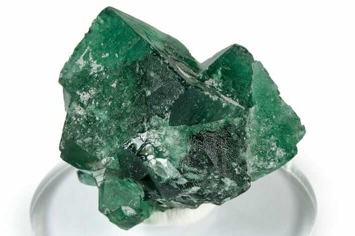 Fluorescent Green Fluorite Twins - Diana Maria Mine, England #337524